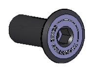 Assale per pivot a bilanciere 15mm x 38mm